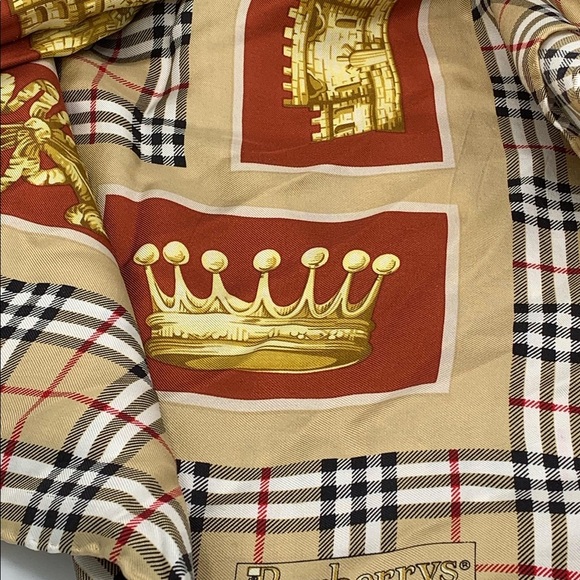 $1️⃣6️⃣5️⃣ BURBERRY Vintage Prorsum Nova Check Silk Scarf - Picture 2 of 4